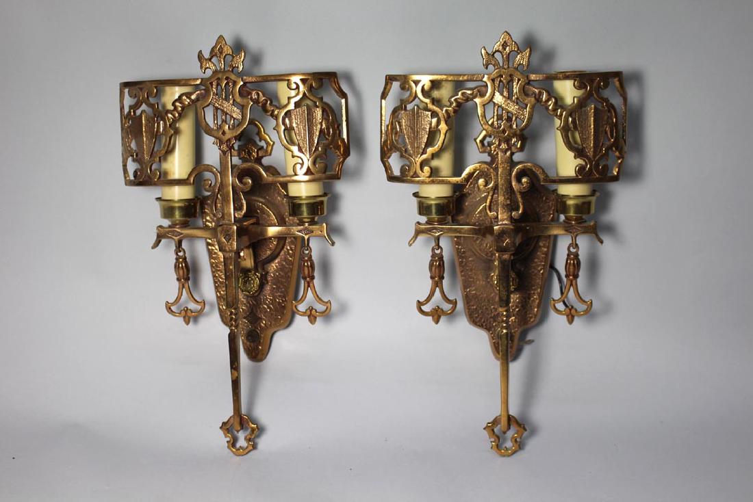 Pair Of Art Deco Wall Sconces (1 of 4)