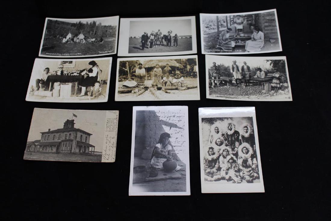 Nine Photograph Post Cards With Indians (1 of 6)