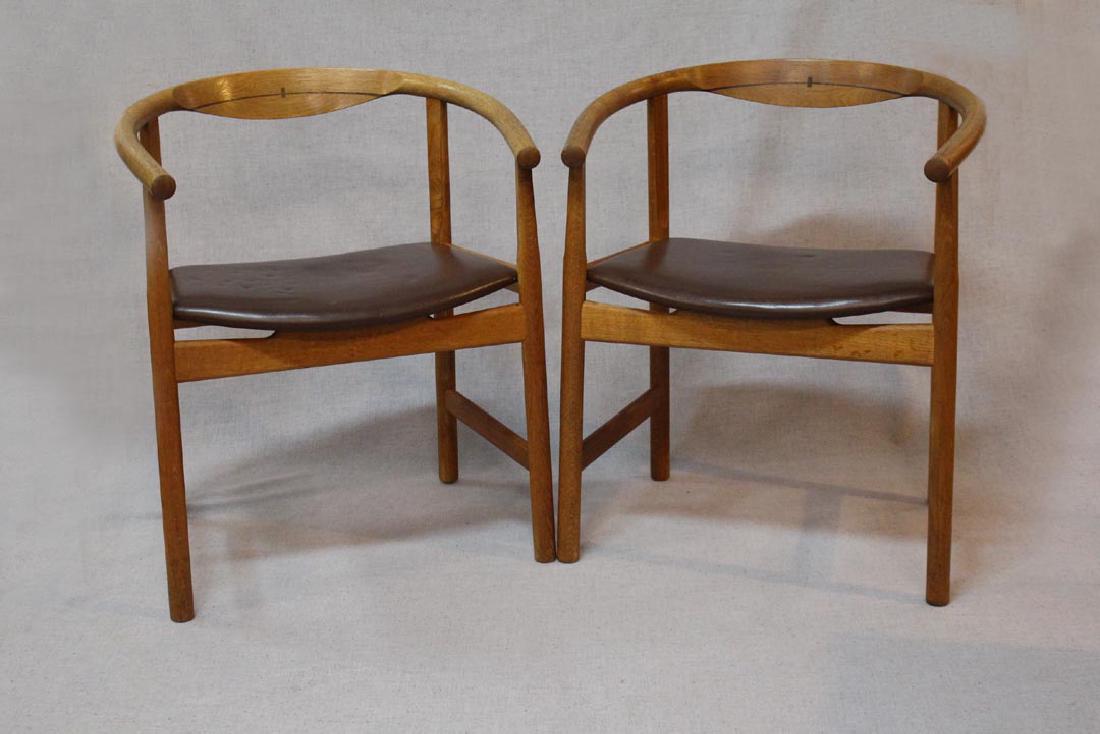 Hans Wegner (Danish 1914 - 2007) Oak Arm Chairs (1 of 7)
