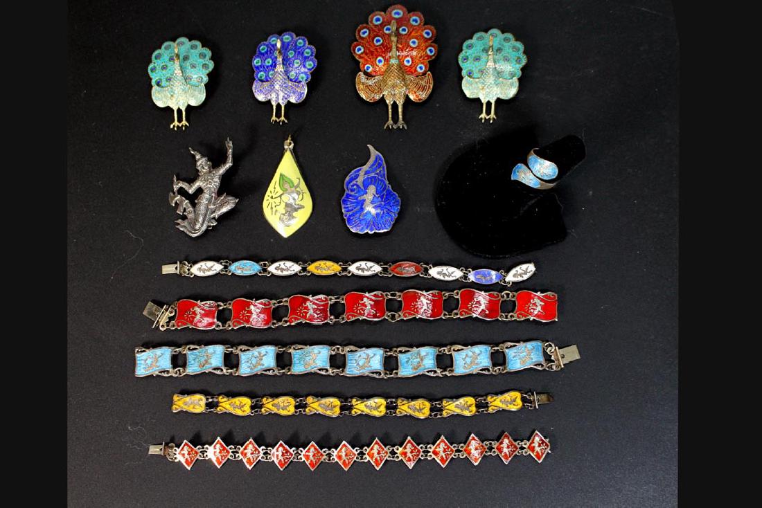 Group Of Sterling Siam Jewelry (1 of 1)