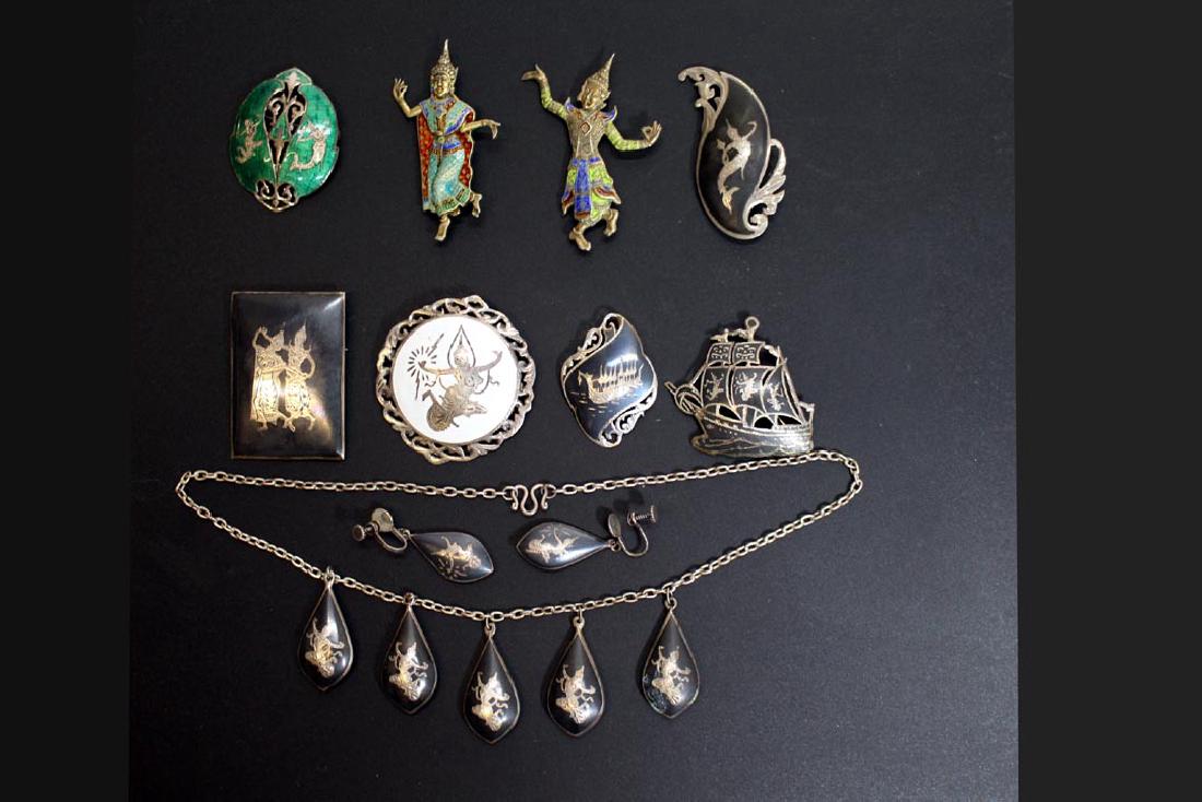 Group Of Sterling Siam Jewelry (1 of 1)