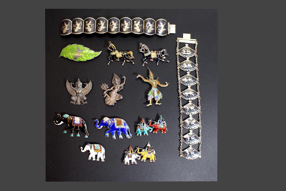 Group Of Siam Sterling Jewelry (1 of 1)