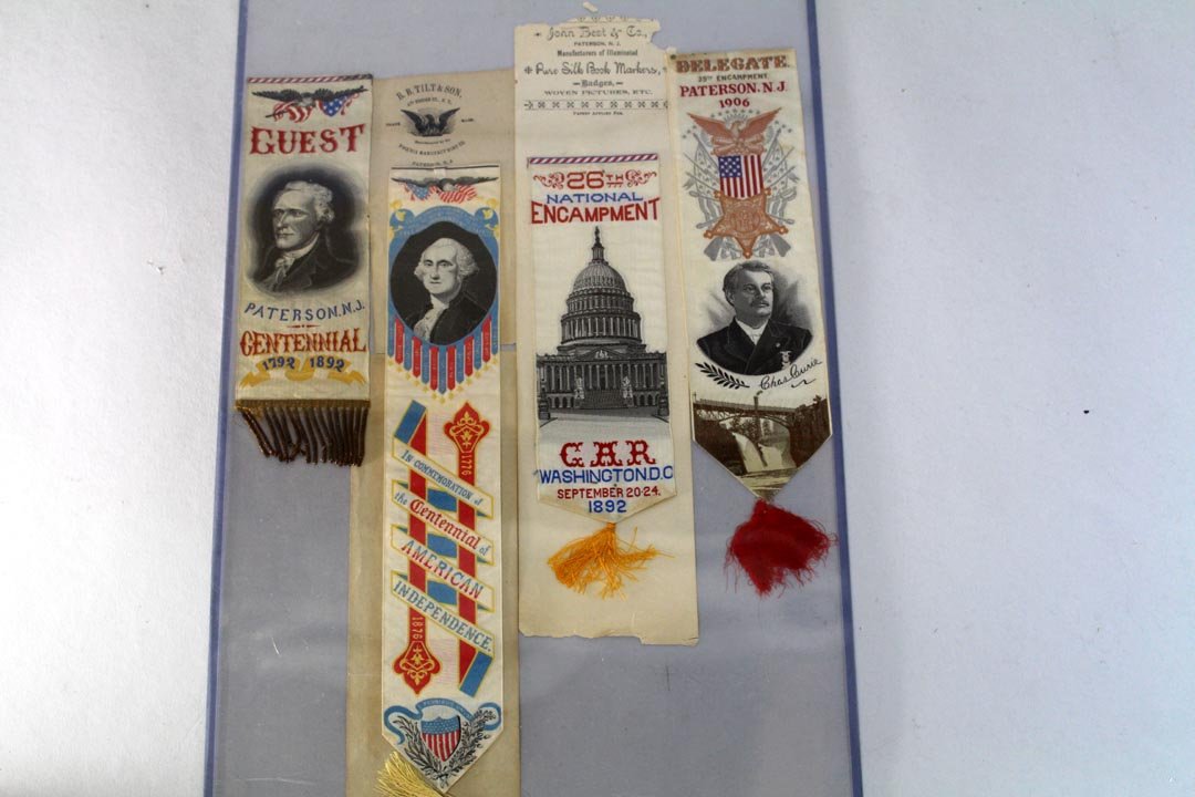 Four Woven Silk Stevengraph Bookmarks (1 of 1)