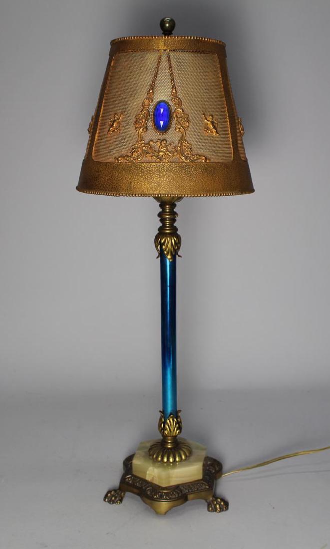 Steuben Blue Stem Lamp (1 of 6)