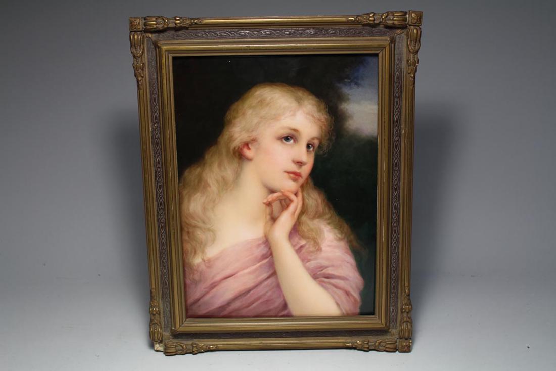 KPM Painted Porcelain Plaque (1 of 5)