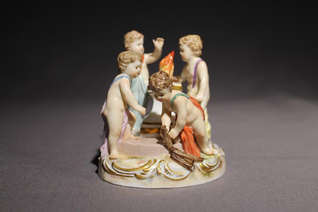 Meissen Cherubs Building A Fire (1 of 5)