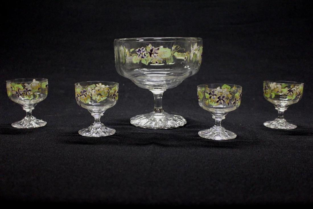 Nut Set Decorated With Violets (1 of 3)