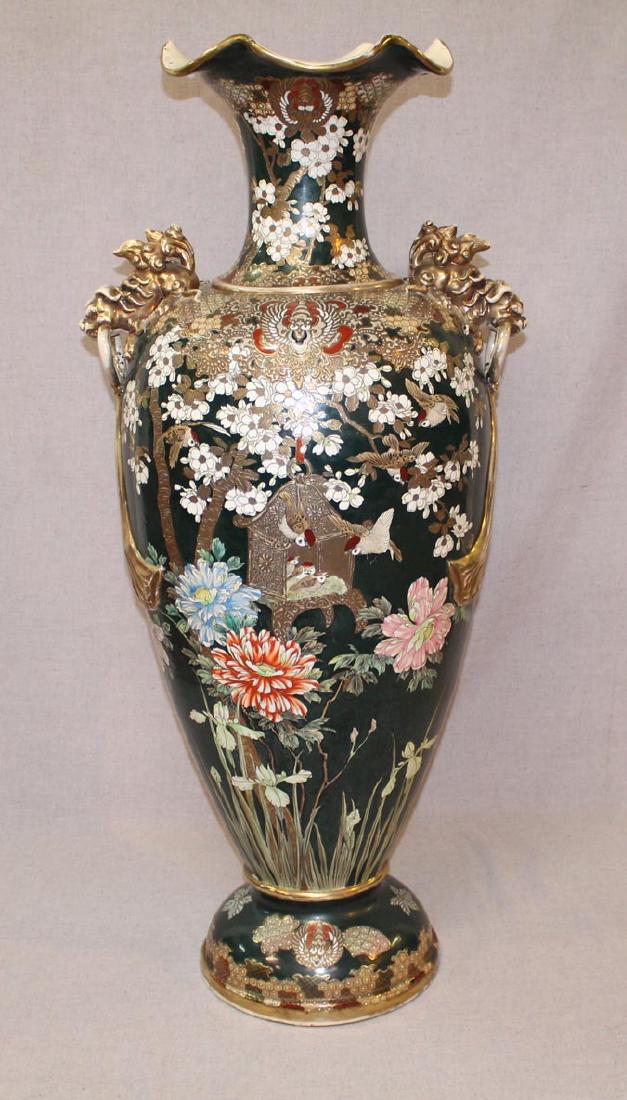 Early 1900s Palatial Satsuma Floor Vase (1 of 9)