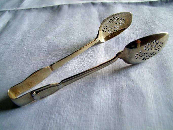 Tiffany Sterling " Castilian" Ice Tongs