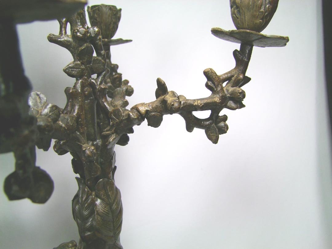 19th Century Clock Set CUEILLETTE de POMMES - 10