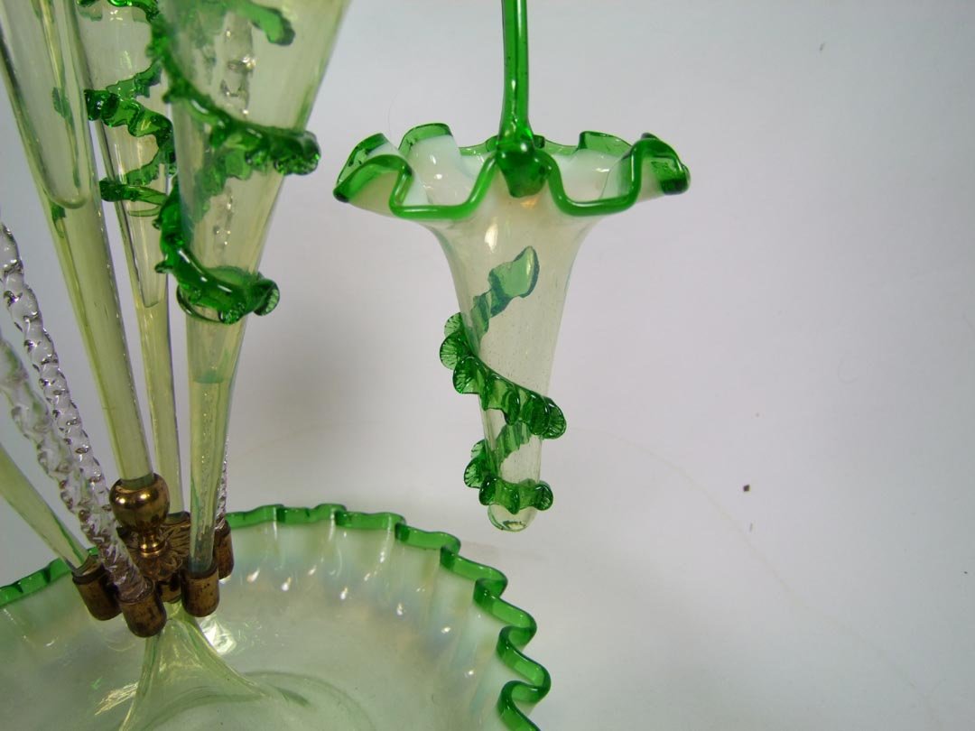 1880s Epergne With Hanging Baskets - 4