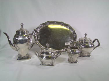 Art Nouveau Silver Coffee And Tea Service (1 of 4)