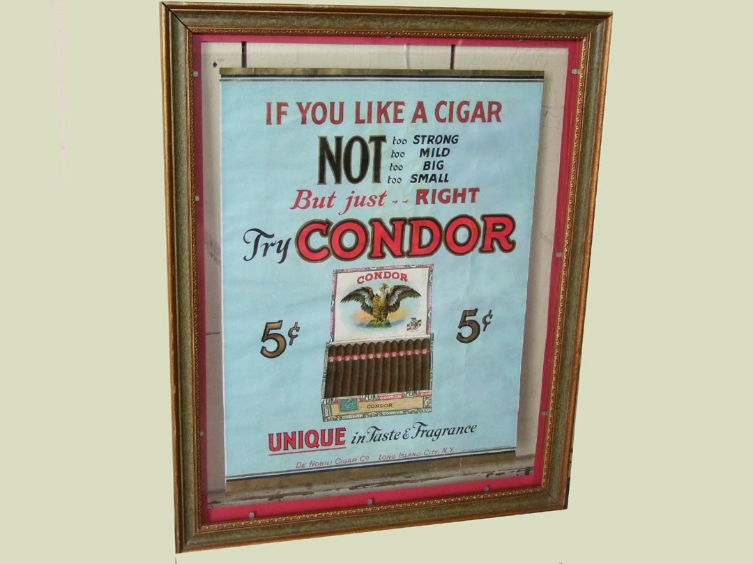 Printer's Scrap On Condor Cigars Advertising