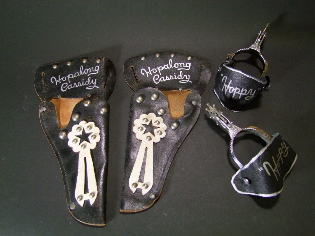 Holsters And Spurs: Child's Hopalong Cassidy holsters and spurs.