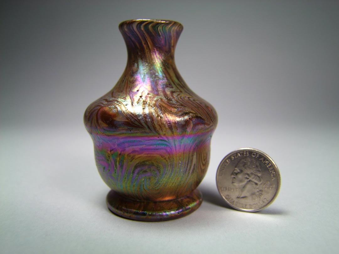 Tiffany Damascene Mini Vase