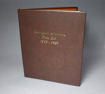 Morgan Dollar Collection: Folio containing 28 Morgan dollars from 1878 - 1904 all San Francisco mint mark.