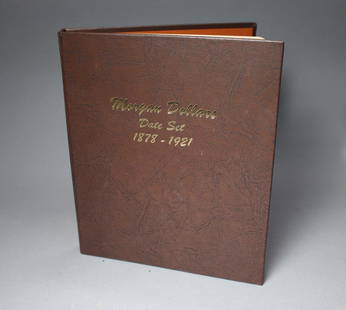 Morgan Dollar Collection: Folio containing 28 Morgan dollars from 1878 - 1904 all San Francisco mint mark.