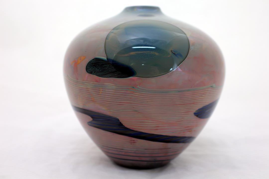 John Lewis Art Glass Vase