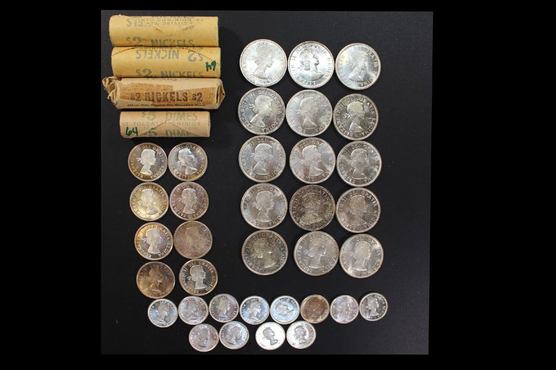 Uncirculated 1964 Canadian Coins (1 of 1)