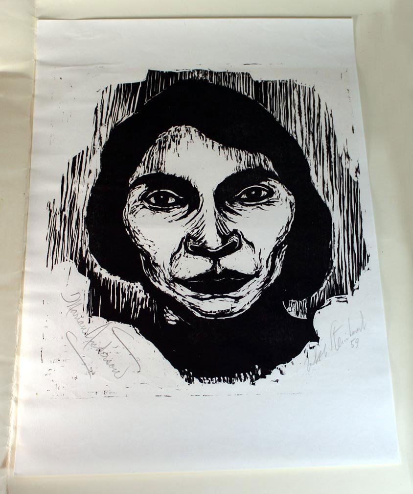 John Steinhardt Woodcut Of Marion Anderson (1 of 5)
