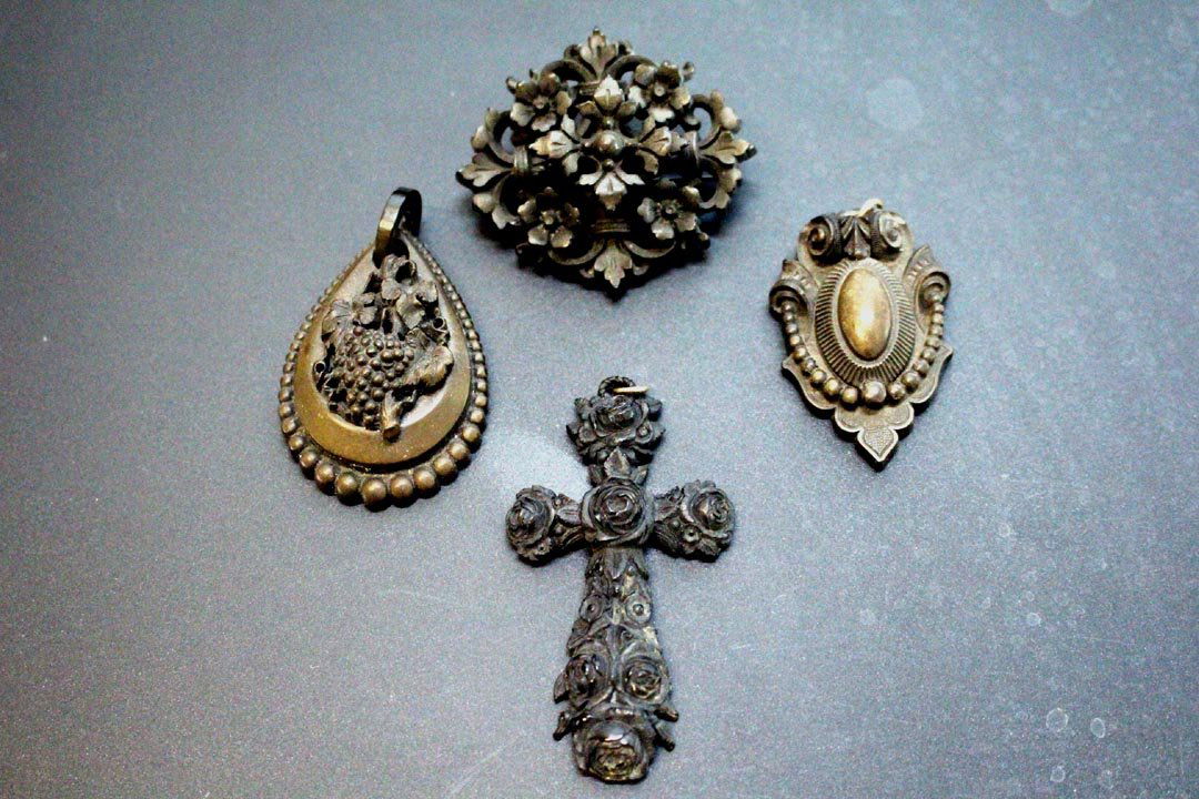 Four Carved Victorian Pendants (1 of 5)
