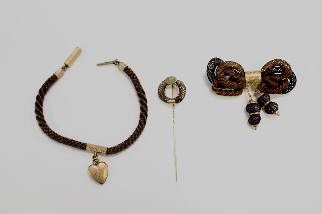 Late Victorian Hairwork Jewelry (1 of 5)