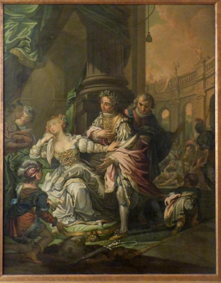 Austrian School Oil on Canvas - Court Scene (1 of 9)