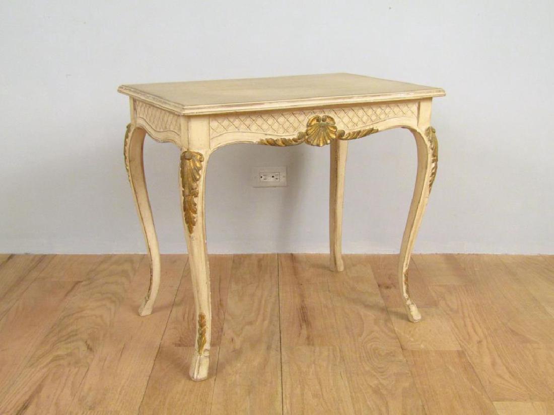 French Style Painted Lamp Table (1 of 4)