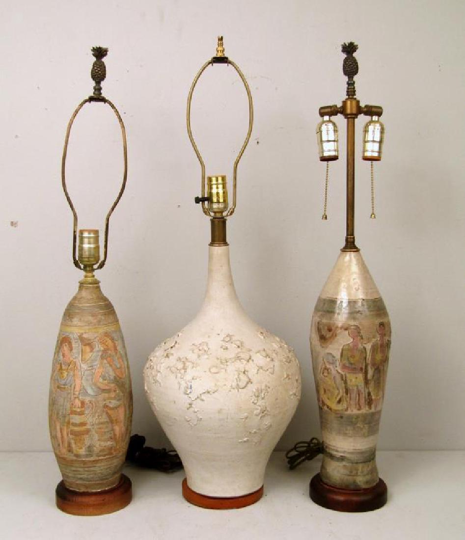 3 Mid Century Ceramic Lamps (1 of 5)