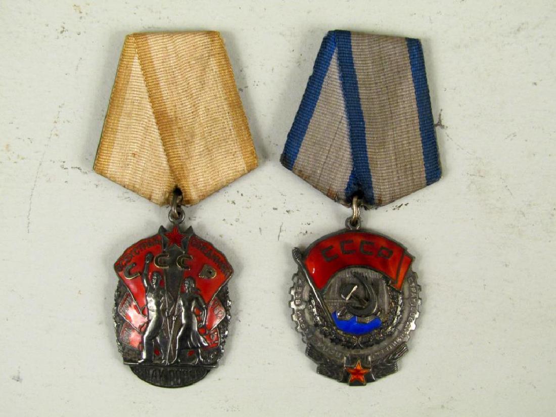 2 Soviet CCCP Labor Medals (1 of 5)