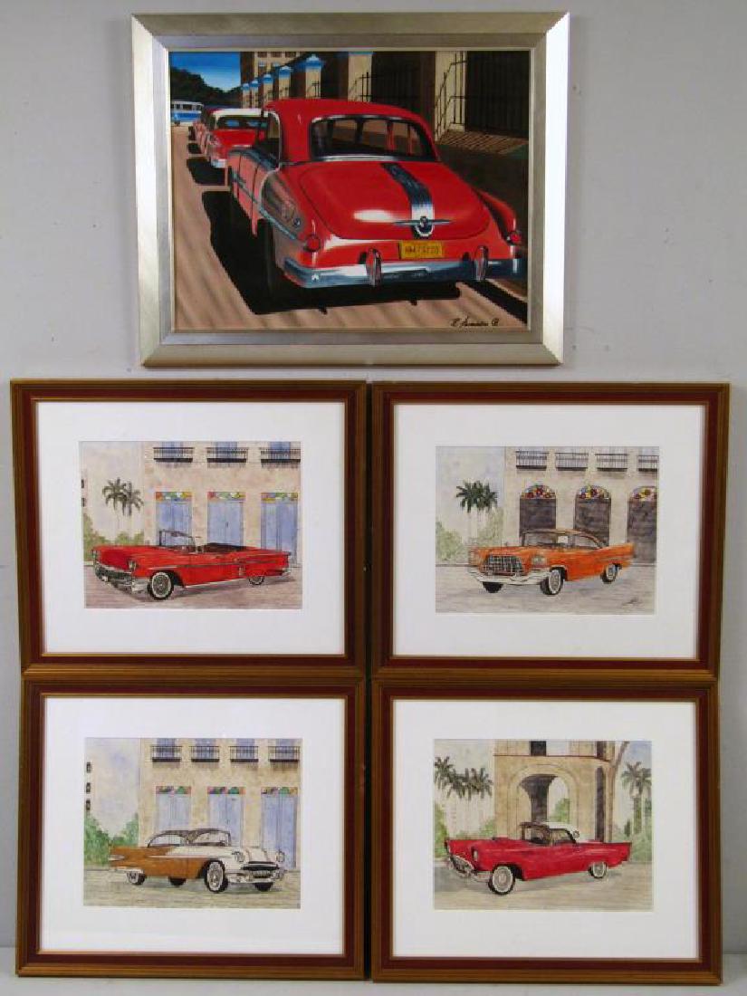 5 Framed Cuban Artworks (1 of 4)