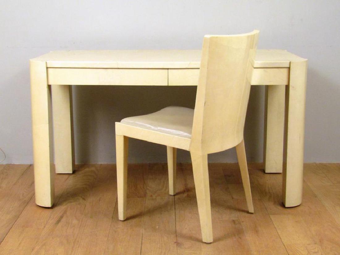 Karl Springer Style Writing Table and Chair (1 of 6)