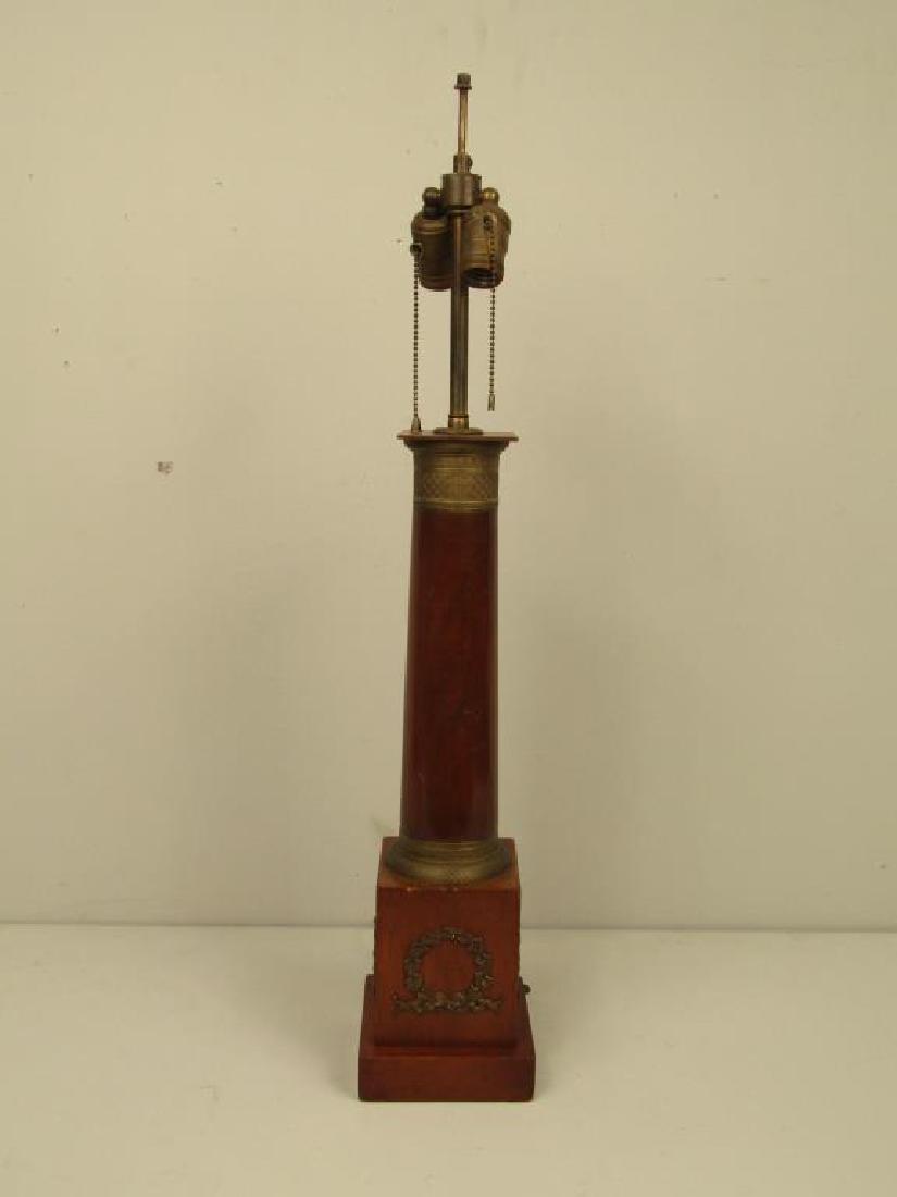 French Empire Style Column Lamp C. 1900 (1 of 6)