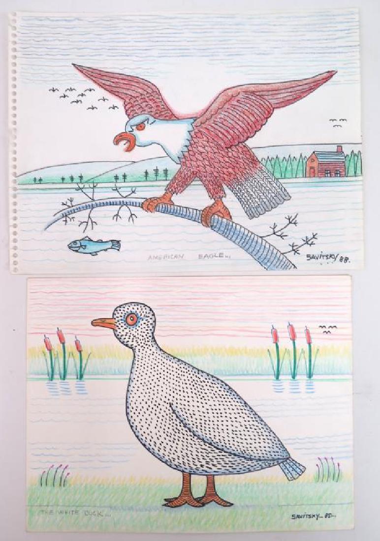 Jack Savitsky (American, 1910- 1991) - 2 Drawings (1 of 4)