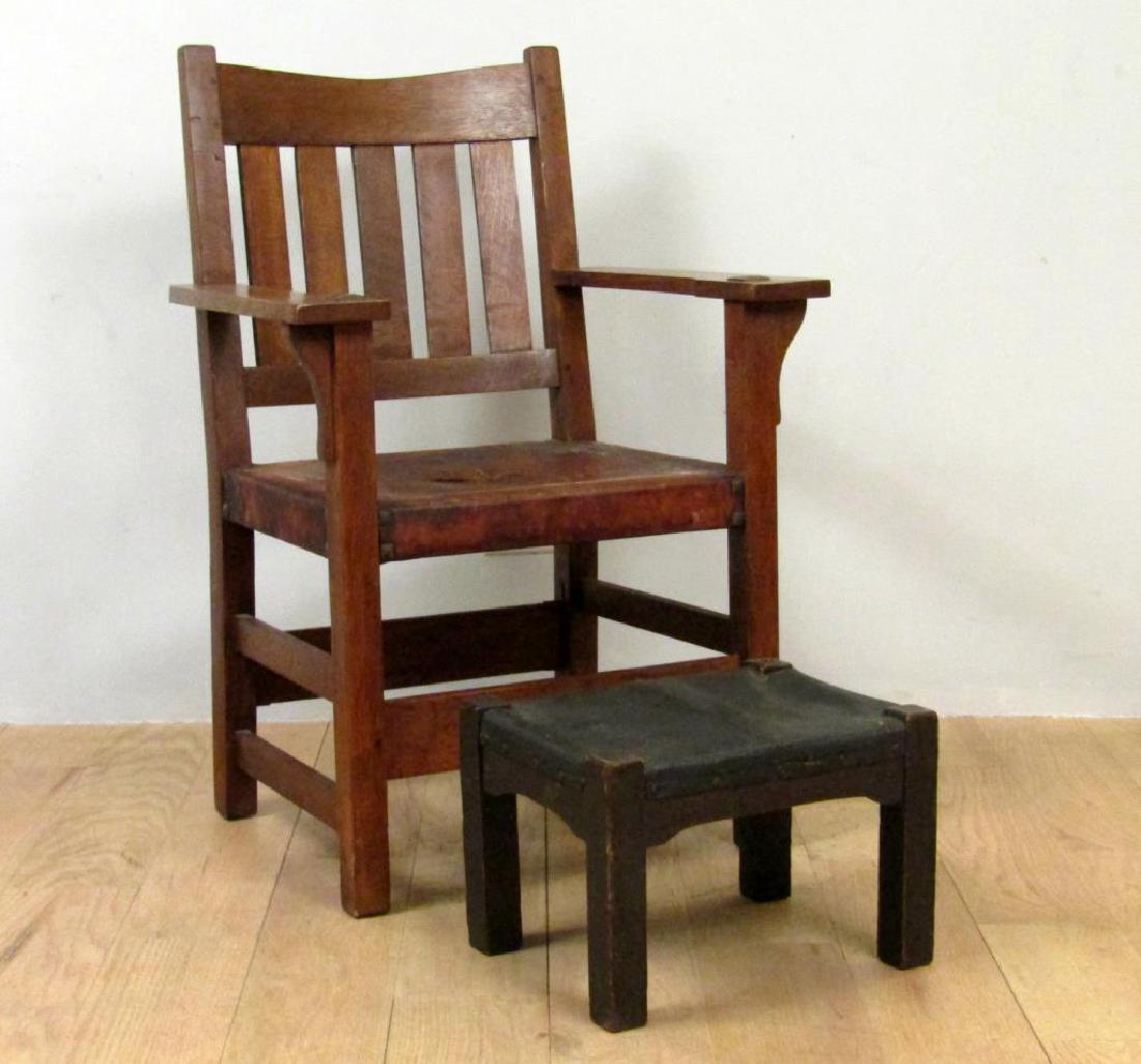 Mission Oak Armchair After Gustav Stickley (1 of 11)