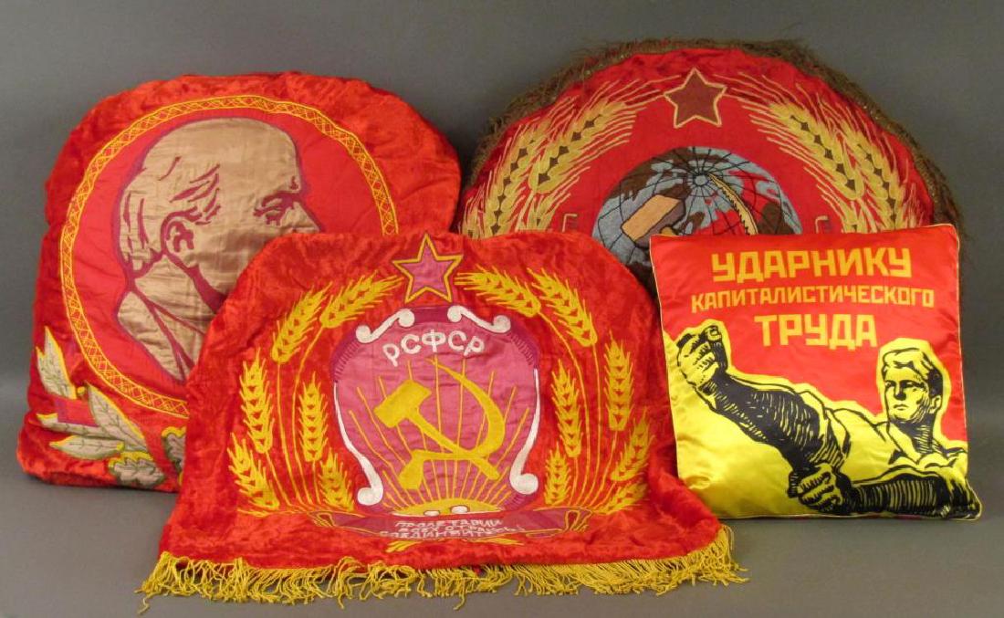 3 Soviet Decorative Pillows & 1 Cover (1 of 4)