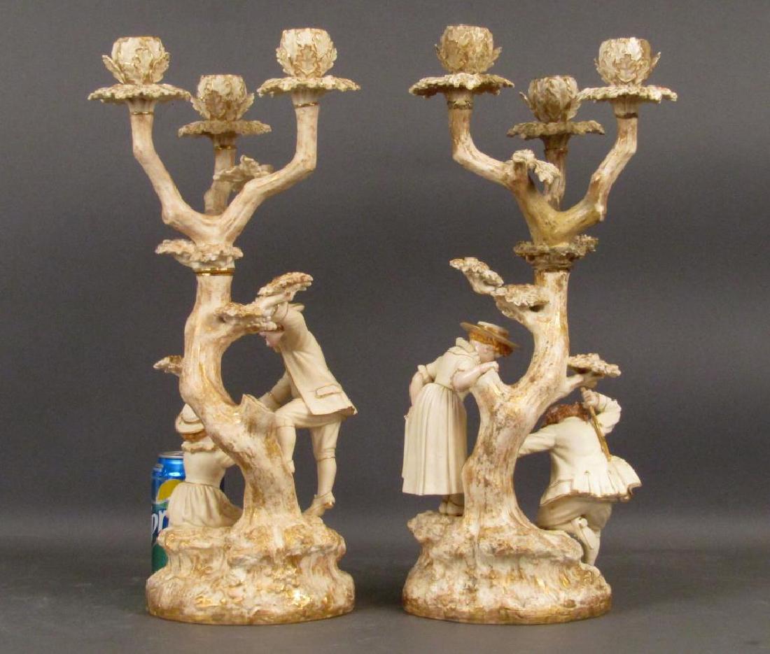 Pair Royal Worcester Hadley Candelabra (1 of 10)