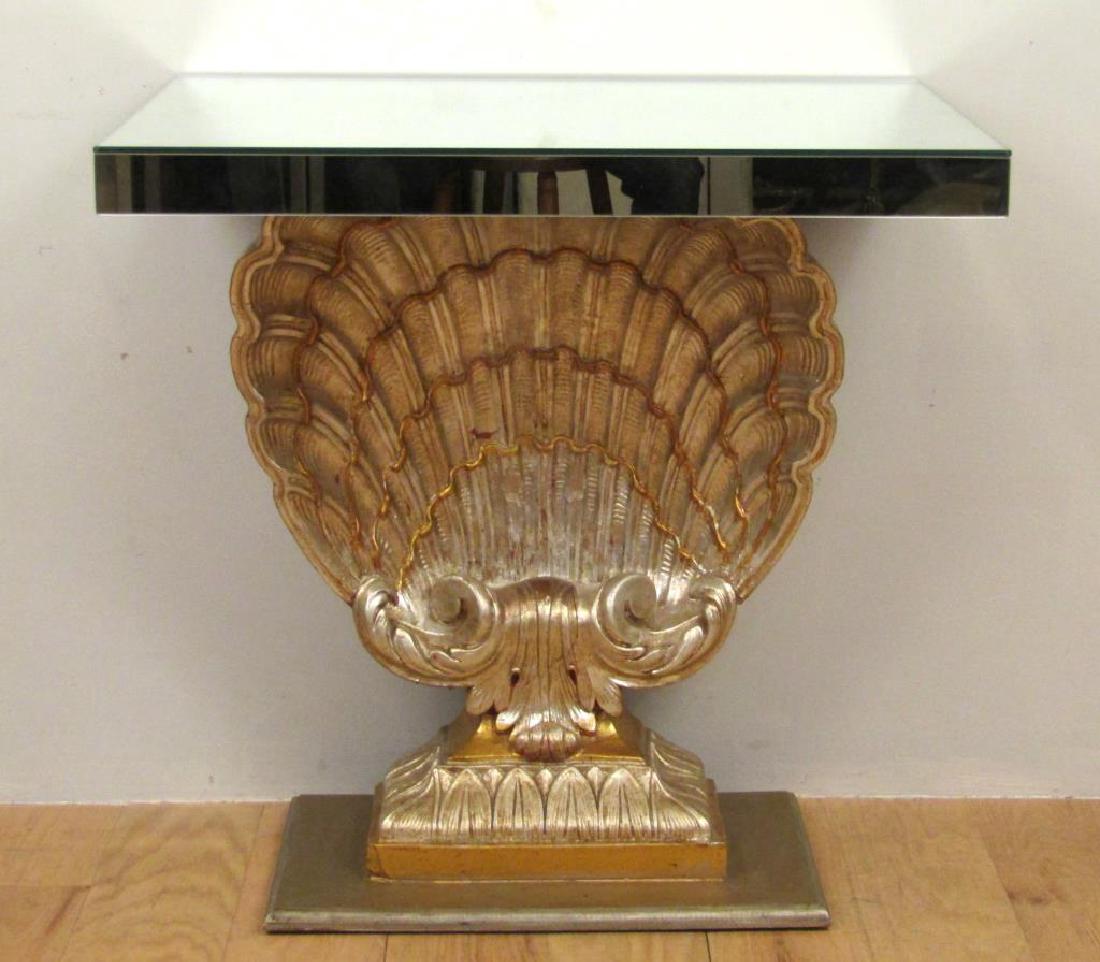 Hollywood Regency Shell Carved Console (1 of 5)