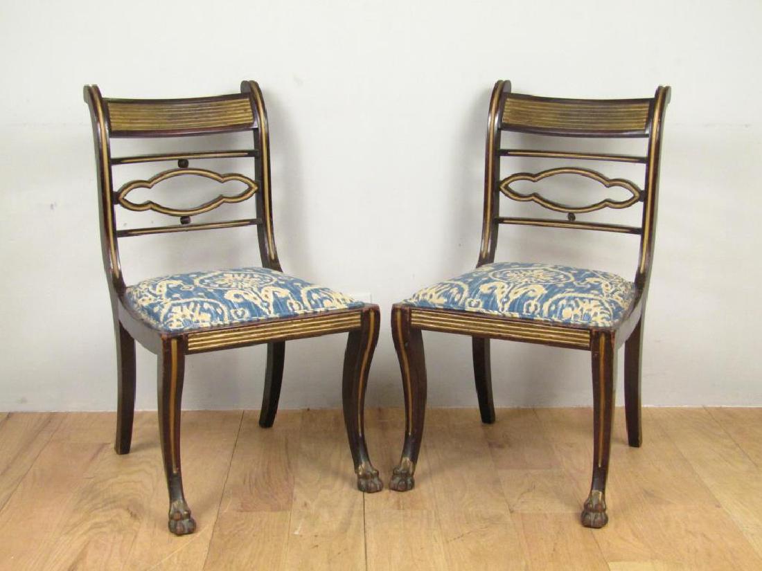 Pair Antique Regency Side Chairs (1 of 7)