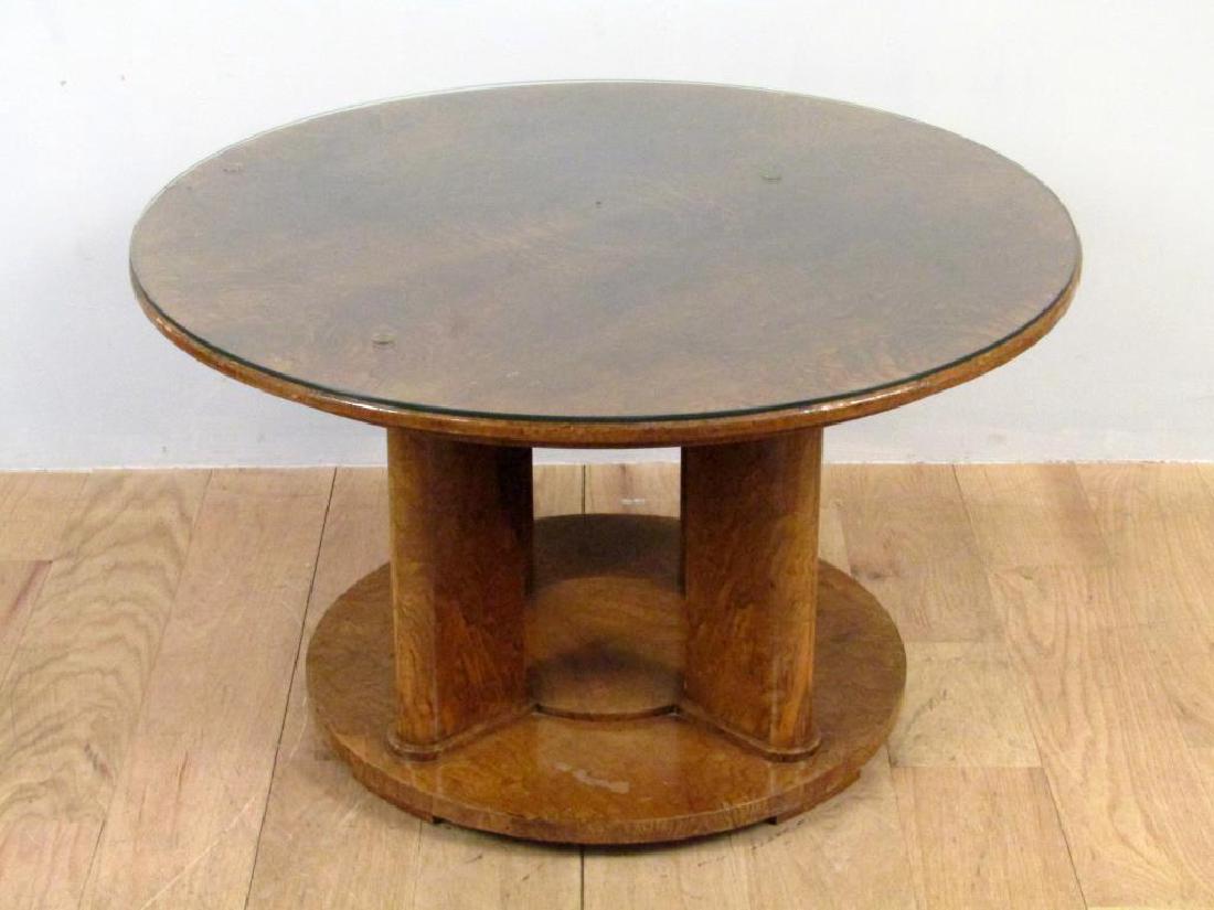 Art Deco Leleu Style Round Cocktail Table (1 of 5)