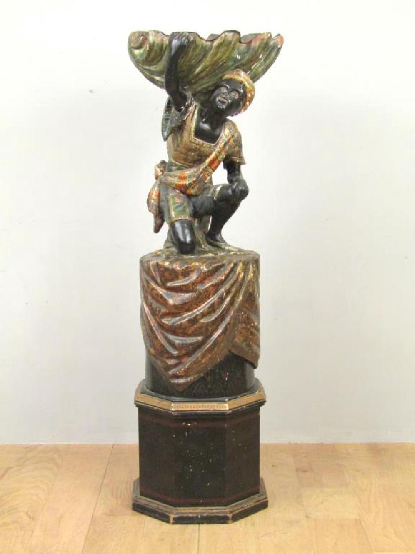 Antique Venetian Tall Blackamoor Planter (1 of 9)