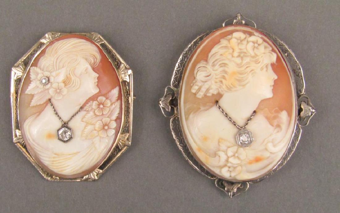 Two Cameo Brooches / Pendants (1 of 4)