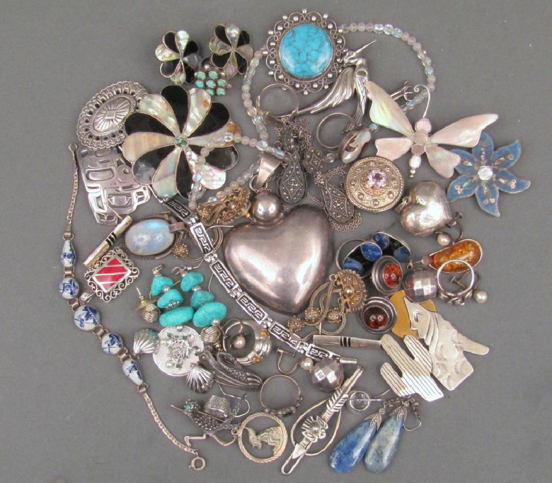 Assorted Sterling and Other Metal Jewelry (1 of 5)