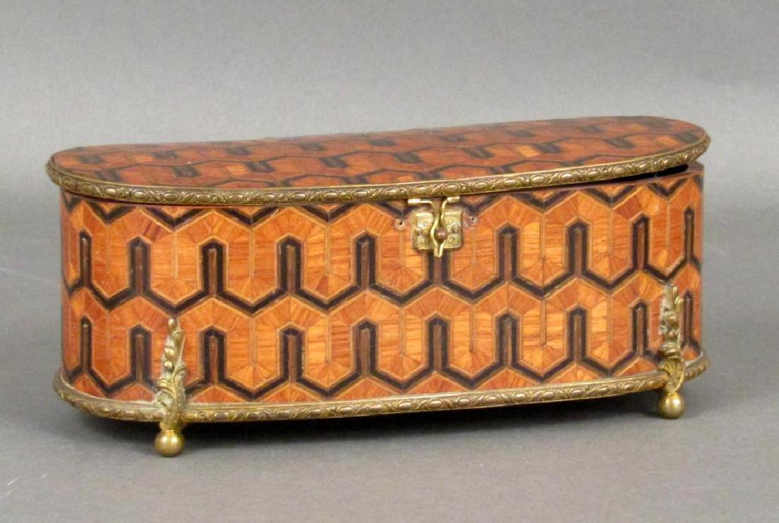 Antique English Ovoid Inlaid Box (1 of 6)