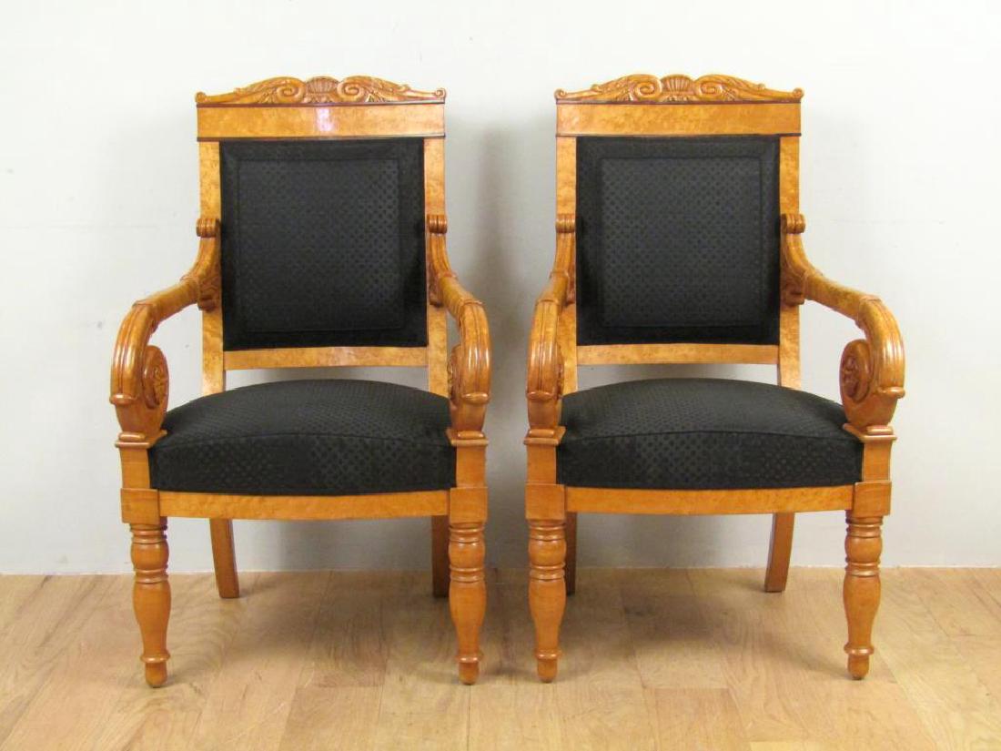Pair Russian Empire Style Armchairs (1 of 6)