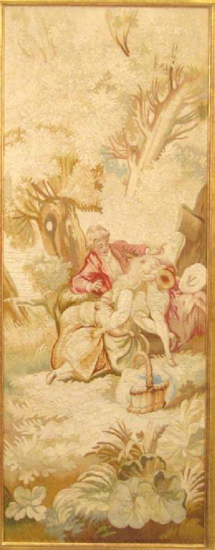 Framed Aubusson Tapestry Panel (1 of 5)