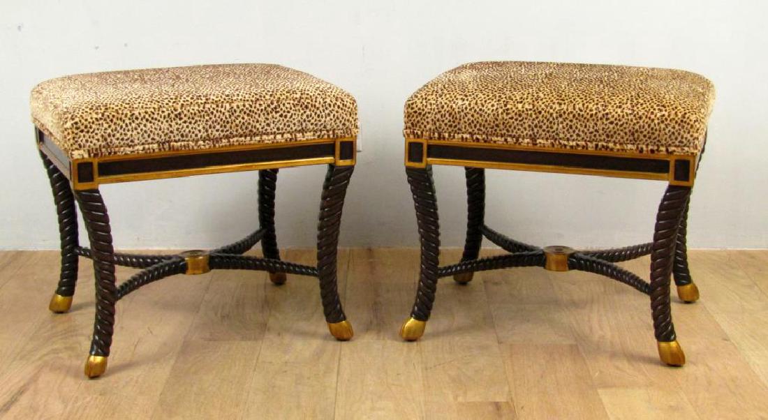Pair William Switzer Low Stools (1 of 5)