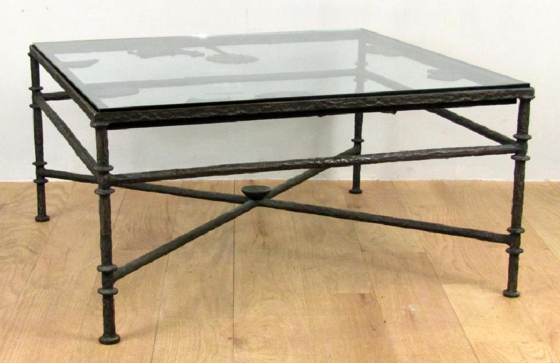 Giacometti Style Glass Top Cocktail Table (1 of 6)