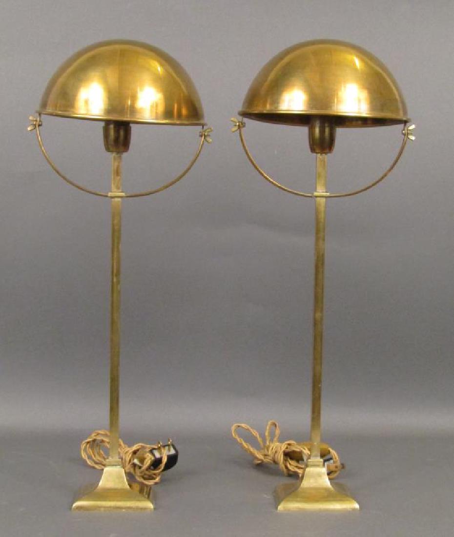 Pair Vintage Brass Table Lamps (1 of 5)