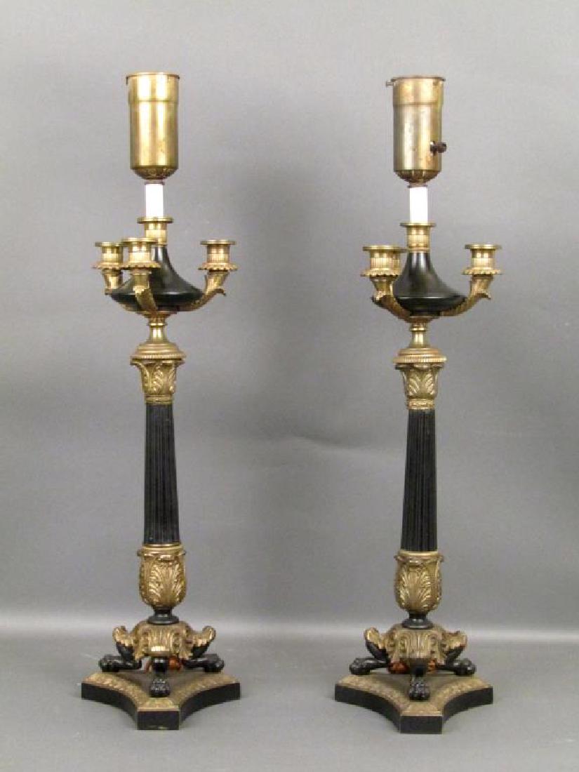 Pair Empire Style Column Lamps (1 of 6)
